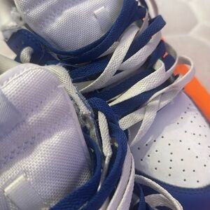 Nike Blue and White Low-Top Sneakers